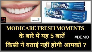 MODICARE FRESH MOMENTS TOOTHPASTE DEMOBENEFITSREVIEW [upl. by Adamik]