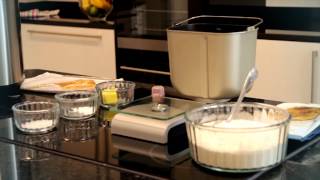 Baking a basic loaf in a Panasonic breadmaker [upl. by Turnbull214]