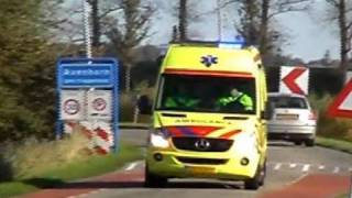 Brandweer politie en ambulances met spoed naar waterongeval Avenhorn [upl. by Labannah497]