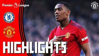 Highlights  Chelsea 22 Manchester United  Premier League  Martial Double for the Reds [upl. by Thenna]