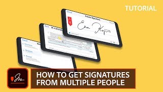 How to get signatures from multiple people Adobe Sign tutorial [upl. by Anavrin775]