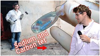 Mixing Sodium and Chlorinated Solvents is Real Bad Carbon Tetrachloride and Sodium [upl. by Nnyleitak]