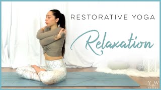 30 Minute Restorative Yoga For Relaxation [upl. by Lemuel]