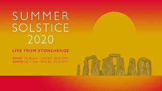 Sunrise  Summer Solstice 2020 at Stonehenge [upl. by Ennoitna694]