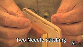 Hand Stitching Leather Techniques [upl. by Yvor]