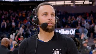 Steph Curry Talks Emotional Night Honoring Dejan Milojević [upl. by Nassah]