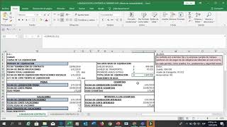 LIQUIDACION DE CONTRATO A TERMINO FIJO CON PLANTILLA EN EXCEL [upl. by Trawets]