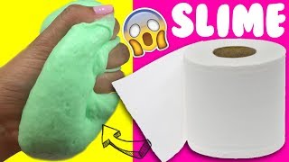 PROBANDO SLIME 💦 CON PAPEL DE BAÑO SIN PEGAMENTO [upl. by Dion]