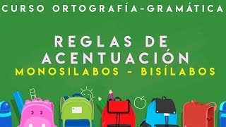 CURSO ORTOGRAFÍA Y GRAMÁTICA  REGLAS DE ACENTUACIÓN [upl. by Konikow]