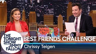 Best Friends Challenge with Chrissy Teigen [upl. by Nivlem]