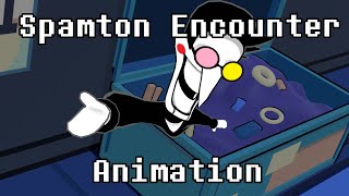 Spamton Encounter  Deltarune Animation [upl. by Meurer877]