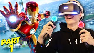 BECOMING IRON MAN IN VIRTUAL REALITY  Marvels Iron Man VR  Part 1 PS4 WalkthroughGameplay [upl. by Willdon]