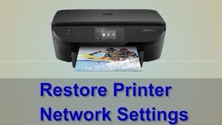 How to restore your Printers Network Settings [upl. by Chandos]