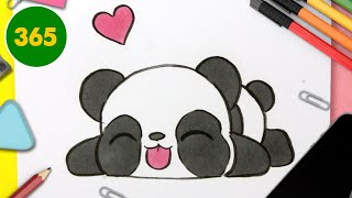 COME DISEGNARE ORSO DI PANDA KAWAII  Come disegnare animali [upl. by Areek591]