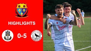 Caerleon 05 Cwmbrân Town  Gwent FA Senior cup  Quarter final highlights [upl. by Lamond]