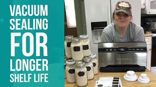 How To Vacuum Seal Mason Jars With The FoodSaver 3880 [upl. by Suirtimed432]