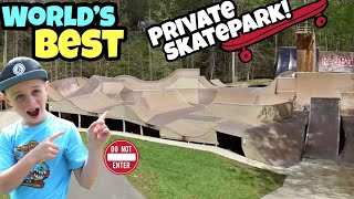 Riding The Worlds BEST Backyard Skatepark [upl. by Amathist]