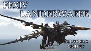 FFXIV  Landerwaffe  The Dragon Made  All Shadowbringer Extreme Mount Reward [upl. by Tiduj]