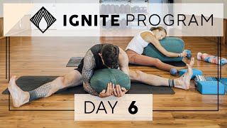 50 Minute Restorative Yin Yoga  Day 6 IGNITE 28 Day Yoga Program [upl. by Elleoj]