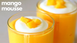 How to make easy MANGO MOUSSE in 15 Minutes [upl. by Borries185]