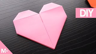 ► Como hacer un CORAZÓN DE PAPEL Origami Fácil ❤️ [upl. by Akemed]