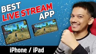 Best Live Stream App For iOS  iPhone  iPad  Add Stream Overlay On iPad [upl. by Aciraj]