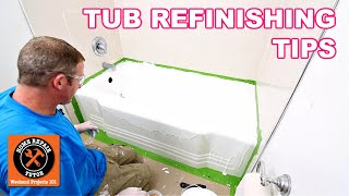 Tub Refinishing Tips for Beginners [upl. by Leahcimnhoj]