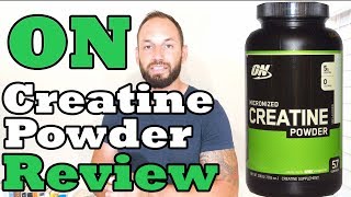 Micronized Pure Creatine Powder Optimum Nutrition Supplement Review [upl. by Ecinom]