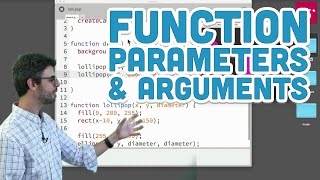 52 Function Parameters and Arguments  p5js Tutorial [upl. by Allyn677]