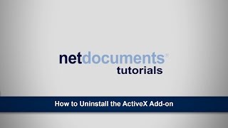 How to Uninstall the ActiveX Addon [upl. by Akinehs]